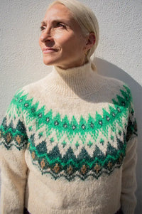 Emile Et Ida Ecrin Ecru Jacquard Jumper