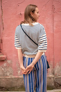 Emile Et Ida Dori Marine Blue Sweatshirt - The Mercantile London