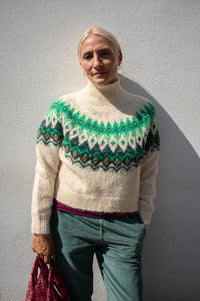 Emile Et Ida Ecrin Ecru Jacquard Jumper