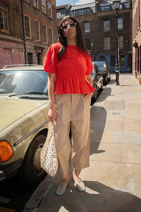 Fransa Abilene Sand Trousers - The Mercantile London