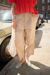Fransa Abilene Sand Trousers - The Mercantile London