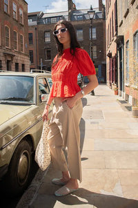 Fransa Abilene Sand Trousers - The Mercantile London