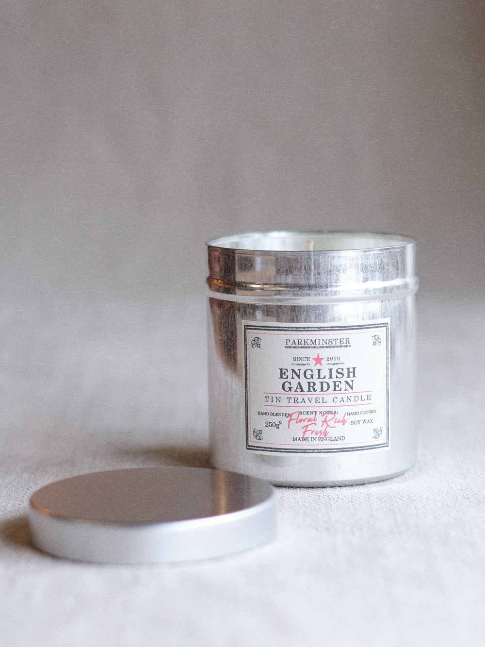 Parkminster English Garden Tin Candle