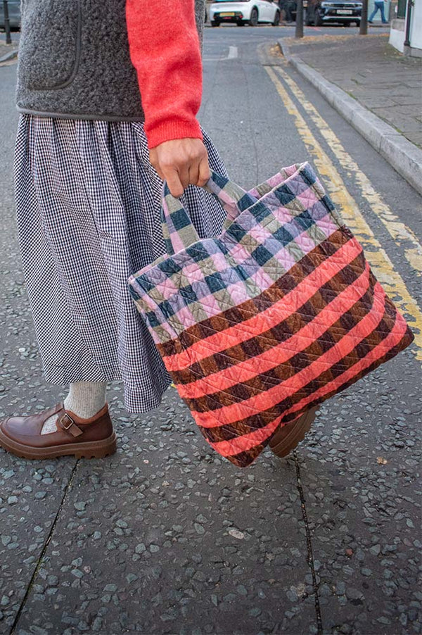 Épice Paris Medium Checked Tote Bag - The Mercantile London