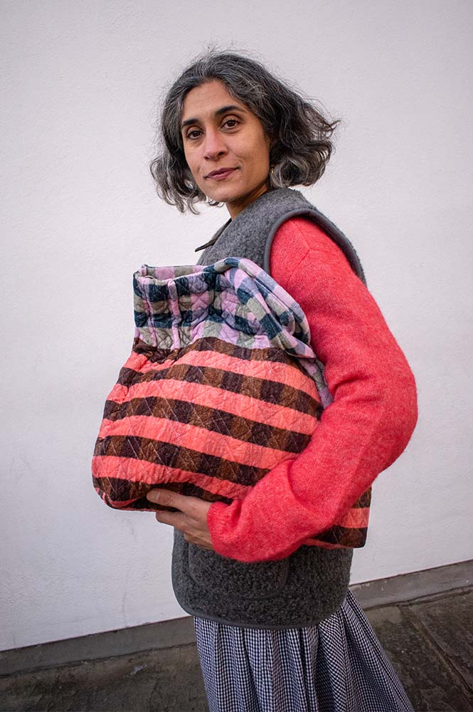 Épice Paris Medium Checked Tote Bag - The Mercantile London