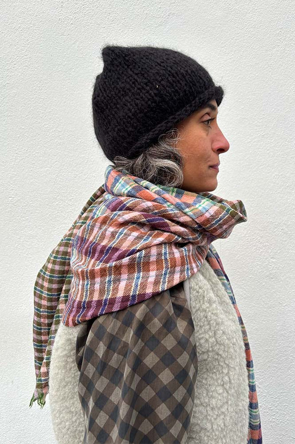 Épice Paris Forest Check Scarf - The Mercantile London