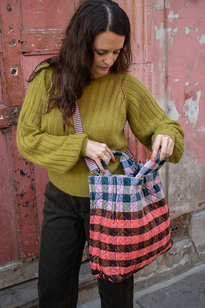 Épice Paris Medium Checked Tote Bag