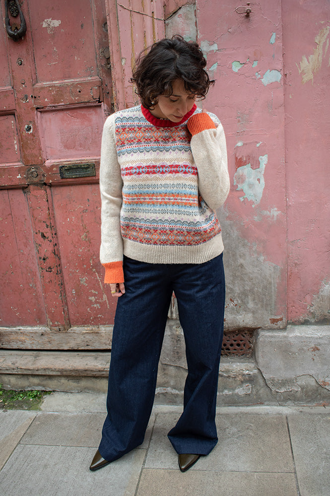 Eribé Westray Mallaig Block Sweater - The Mercantile London