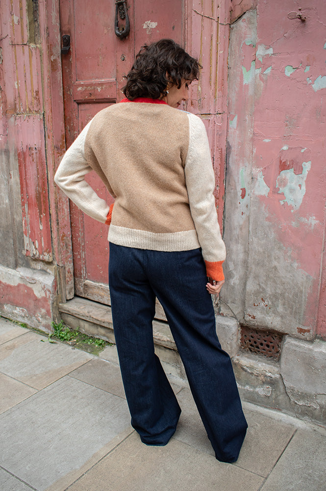 Eribé Westray Mallaig Block Sweater - The Mercantile London