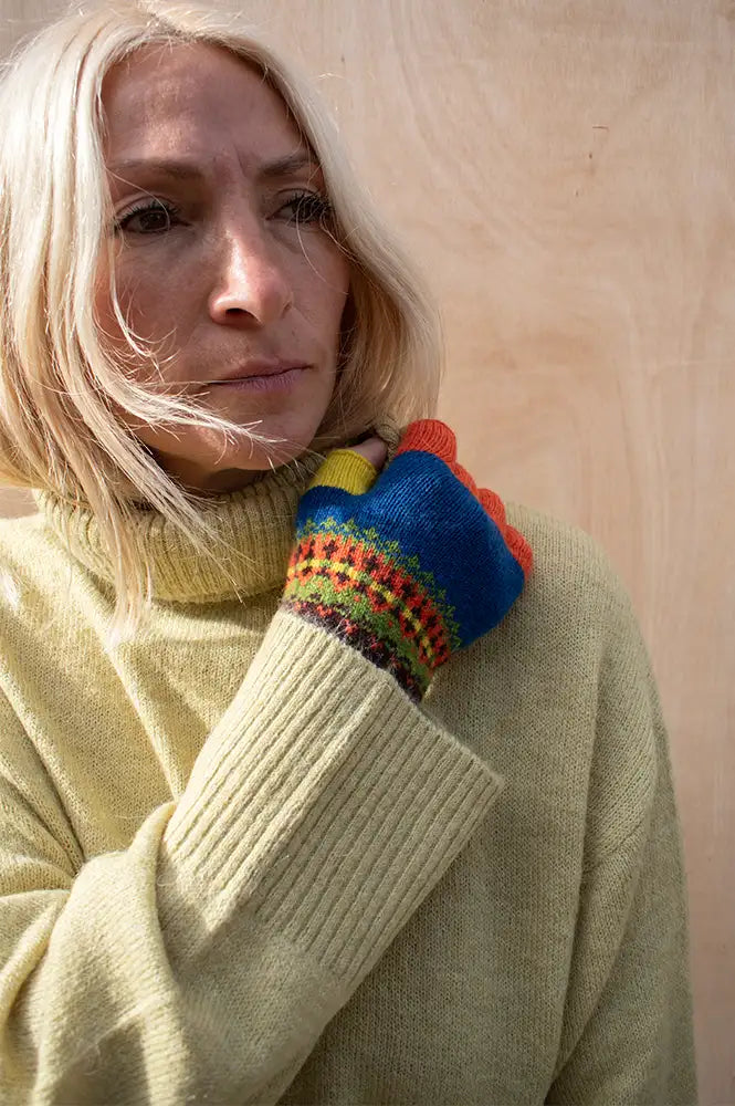 Eribé Alloa Ebony Fingerless Gloves - The Mercantile London