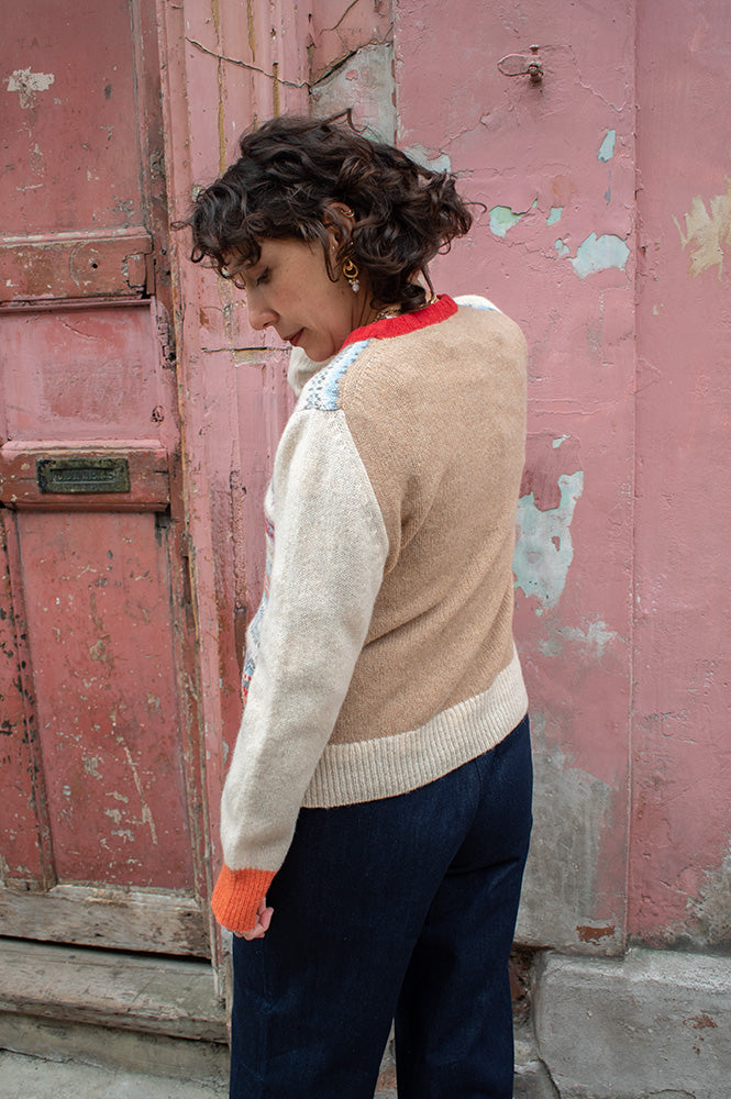 Eribé Westray Mallaig Block Sweater - The Mercantile London