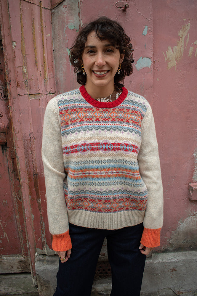 Eribé Westray Mallaig Block Sweater - The Mercantile London