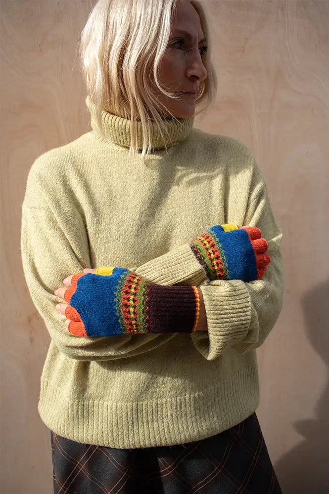 Eribé Alloa Ebony Fingerless Gloves