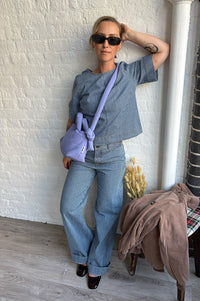 Numph Erina Blue Stripe Jeans - The Mercantile London