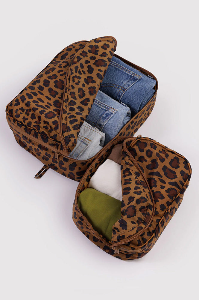 Baggu Leopard Packing Cube Set - The Mercantile London