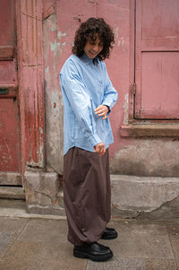 ICHI Estama Bel-Air Blue Shirt