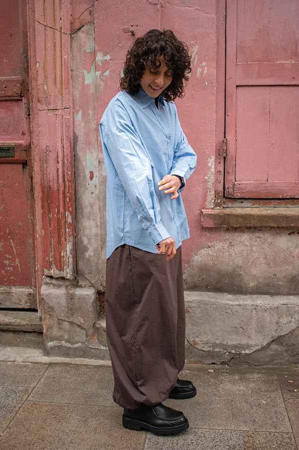 ICHI Estama Bel-Air Blue Shirt