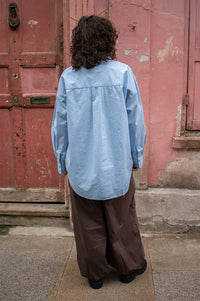 ICHI Estama Bel-Air Blue Shirt