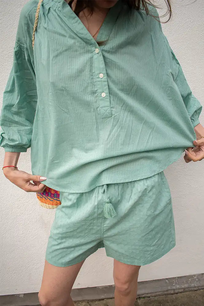 Zen Ethic Luna Green Shorts - The Mercantile London