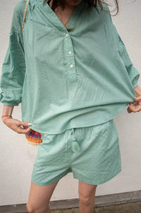 Zen Ethic Luna Green Shorts - The Mercantile London