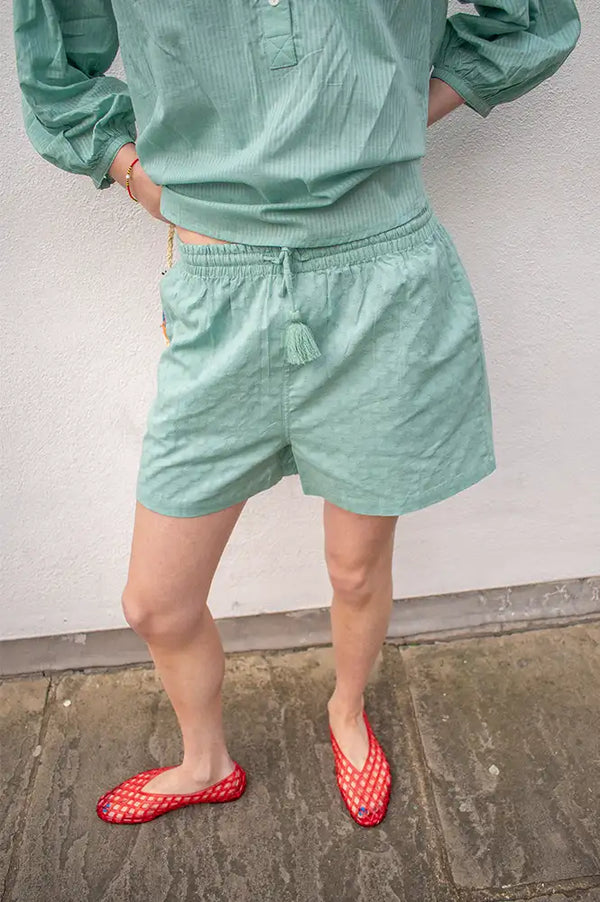 Zen Ethic Luna Green Shorts - The Mercantile London