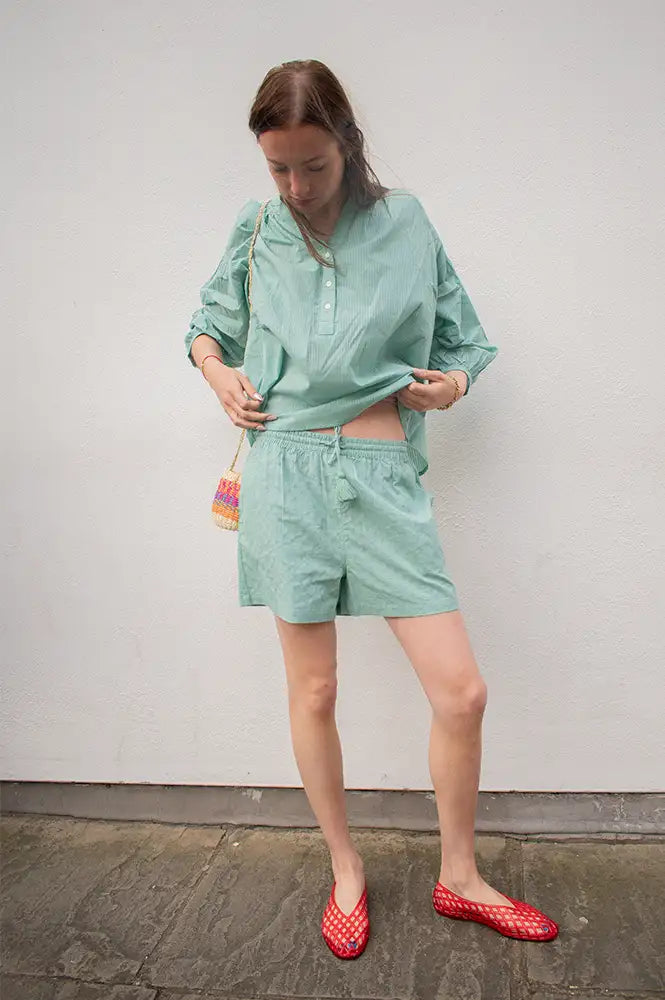 Zen Ethic Luna Green Shorts - The Mercantile London