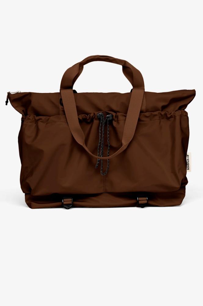 AY Studios East-To-West Dark Brown Bag