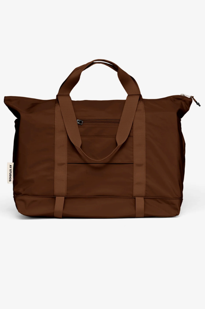 AY Studios East-To-West Dark Brown Bag