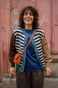 L.F. Markey Eval Cornwall Striped Cardigan