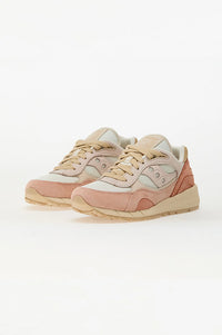 Saucony Shadow 6000 Off White/Peach Trainers - The Mercantile London