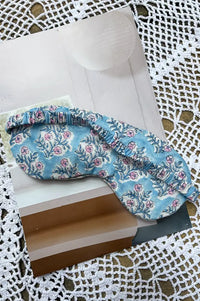 Dilli Grey Lavender & Pink Floral Eye Mask