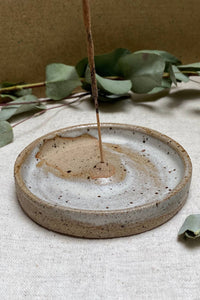AW25 Hannah Bigley Speckled Ceramic Incense Holder - The Mercantile London