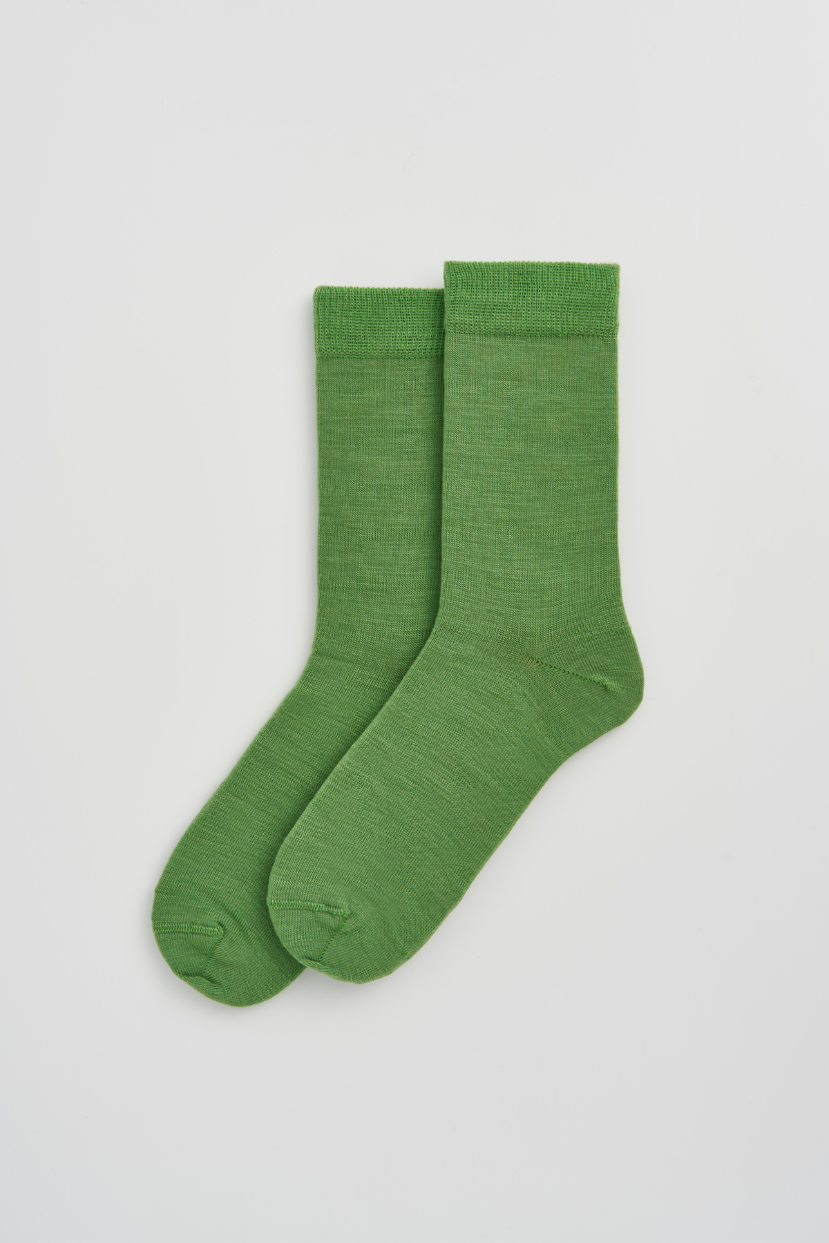 Pairs Grass Green Merino Socks - The Mercantile London