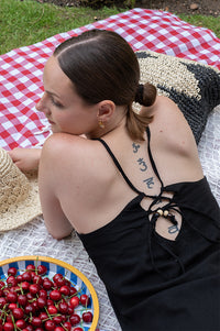 ICHI Linno Black Mini Dress - The Mercantile London