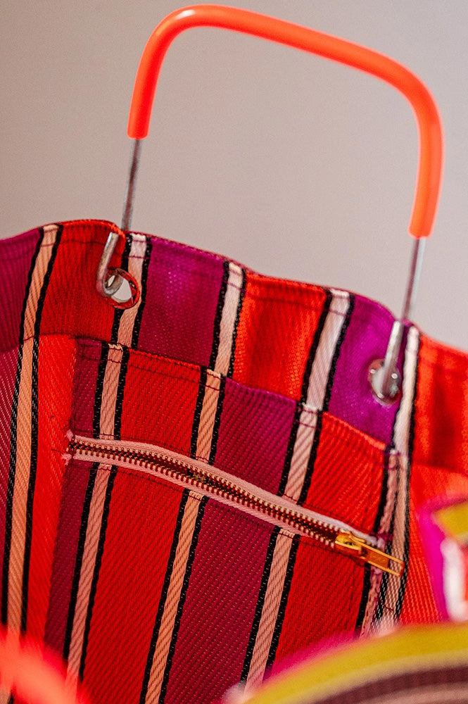 Constance & Denny Striped Carry All Bag