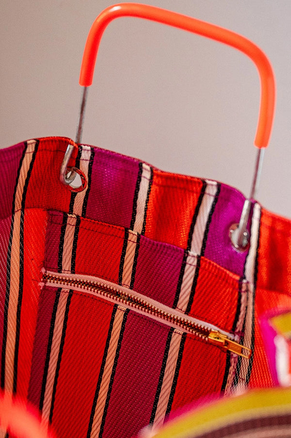 Constance & Denny Striped Carry All Bag