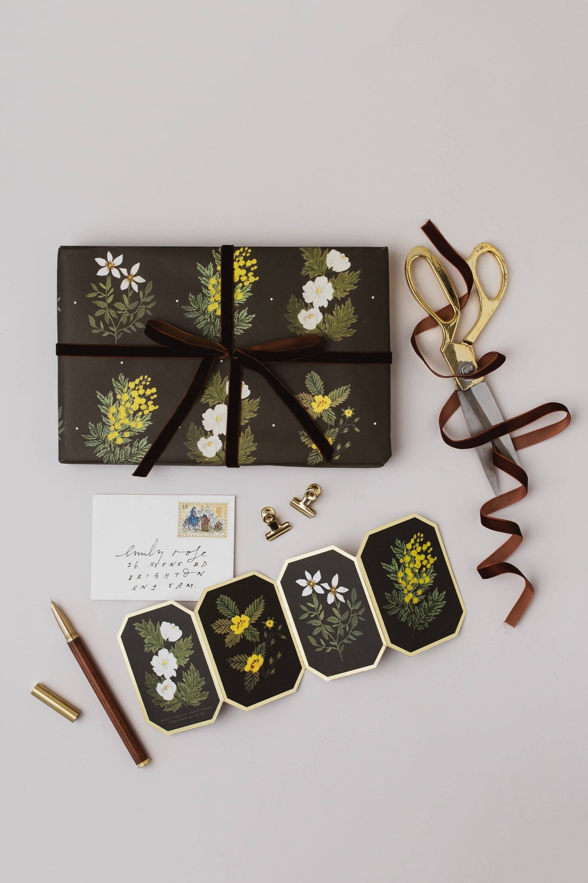 Katie Housley Botanical Concertina Card - The Mercantile London