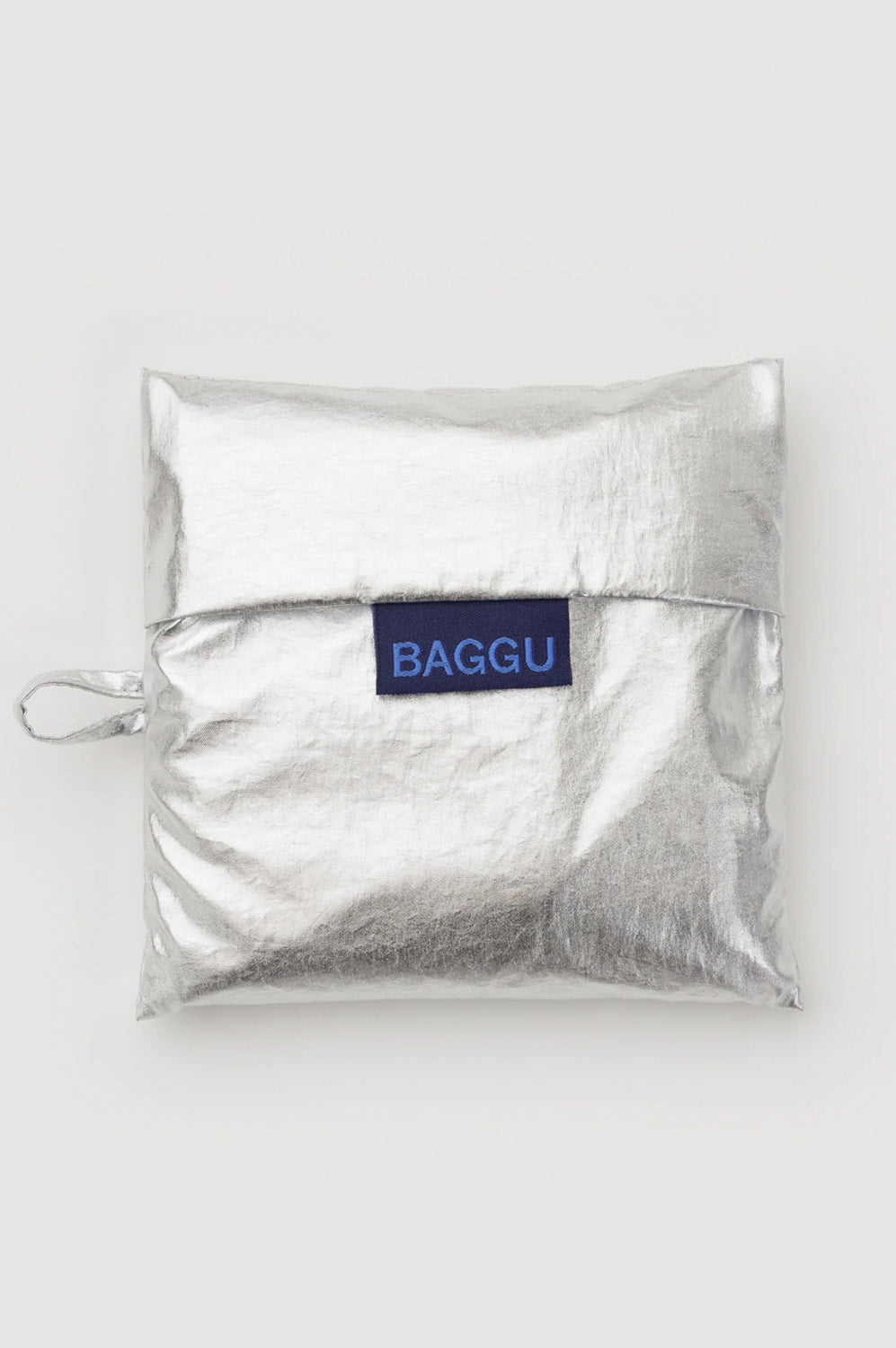 Baggu Standard Reusable Silver Metallic Bag - The Mercantile London