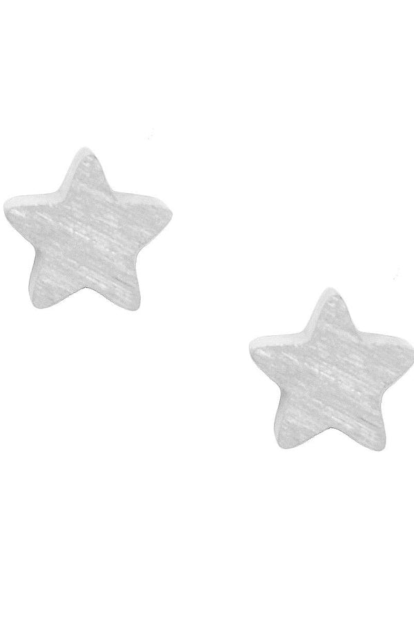 Star-shaped earrings on a white background