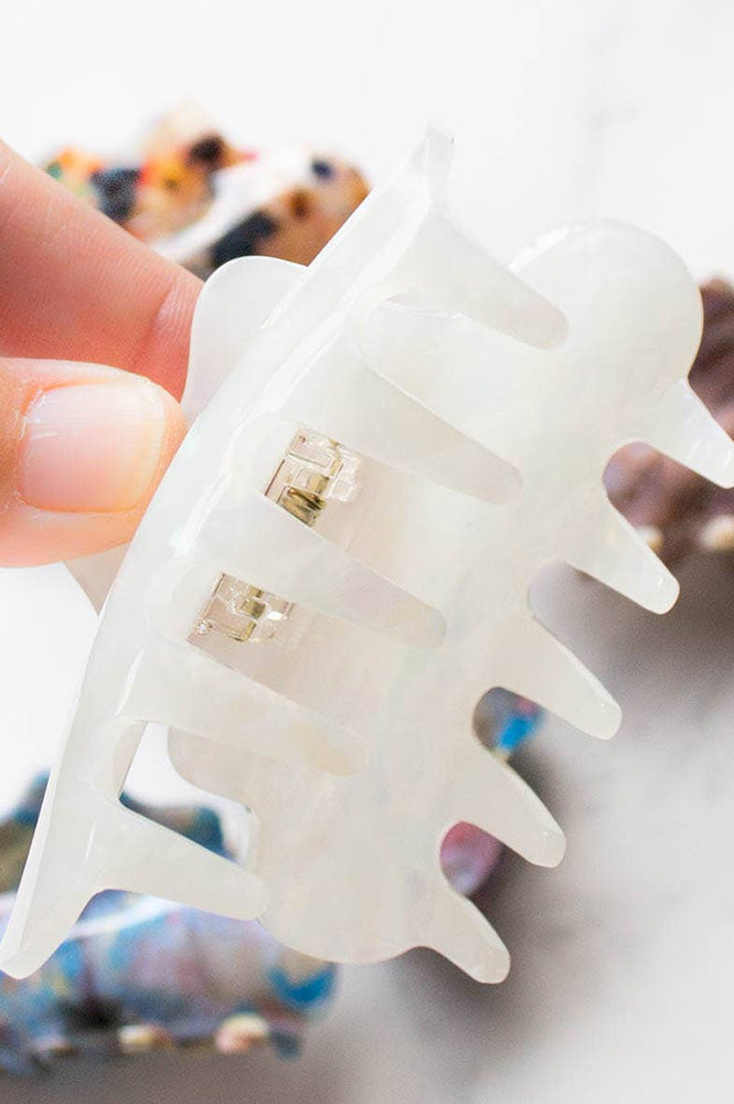 Tiepology Ivory Pearl Claw Clip - The Mercantile London