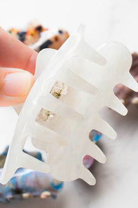 Tiepology Ivory Pearl Claw Clip - The Mercantile London