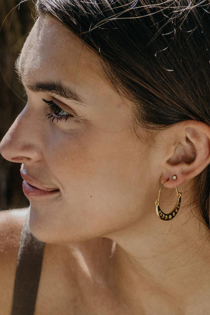 AW25 Amano Phases of the Moon Earrings RESIZE - The Mercantile London