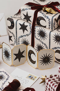 Katie Housley Moon & Stars Christmas Gift Wrap - The Mercantile London