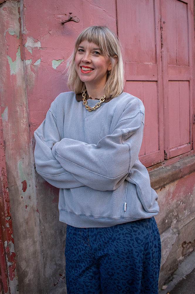 Bellerose Flips Arctic Crewneck Sweatshirt