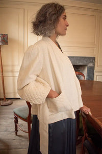 Faune Deia Oyster & Gold Jacket - The Mercantile London