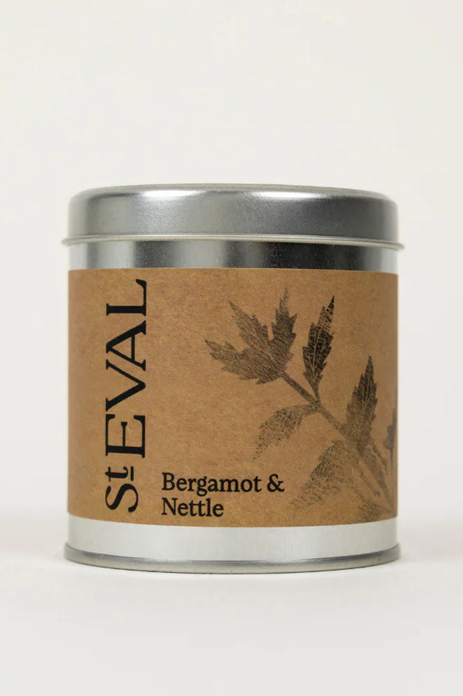 St. Eval Bergamont and Nettle Scented Tin Candle - The Mercantile London