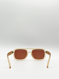 AFA Collective 70's Navigator Matte Sand Sunglasses
