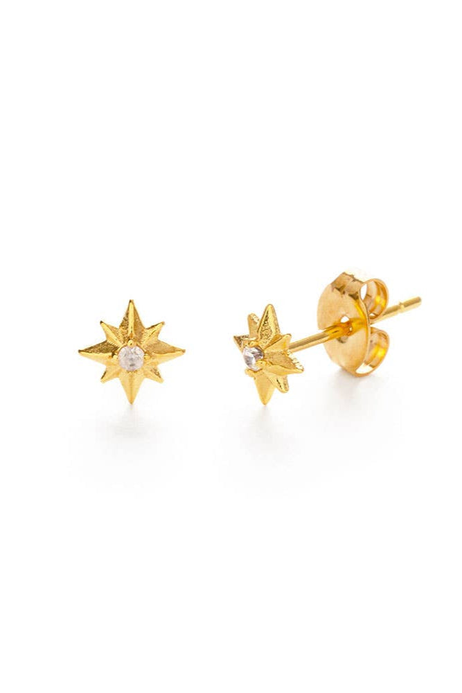 Amano Tiny Venus Star Stud Earrings - The Mercantile London