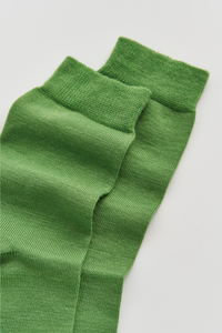 Pairs Grass Green Merino Socks - The Mercantile London