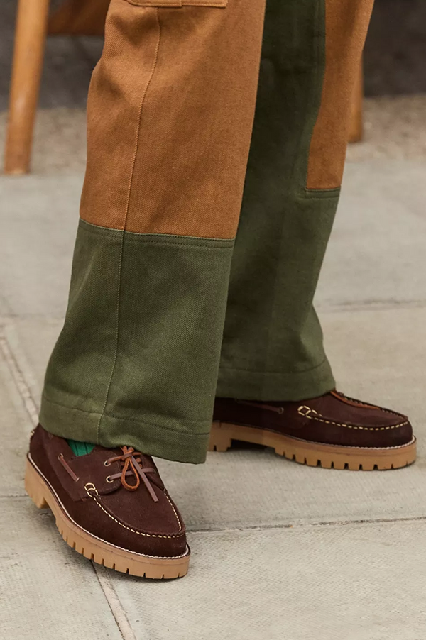 Penelope Chilvers Frederico Bitter Chocolate Boat Shoe - The Mercantile London